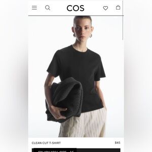 COS women’s black t-shirt size M